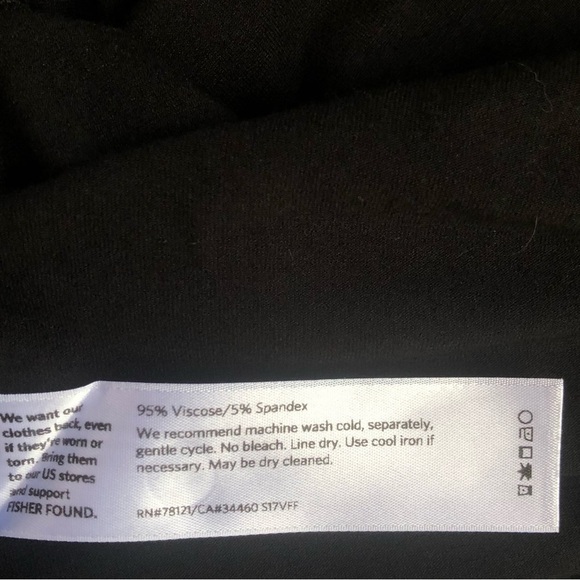 Eileen Fisher Black Sleeveless Button Front Lightweight Knit Dress Size L/XL - Picture 12 of 12